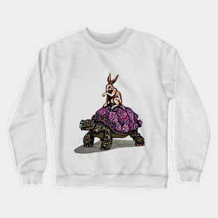 Wild hare vs tortoise Crewneck Sweatshirt